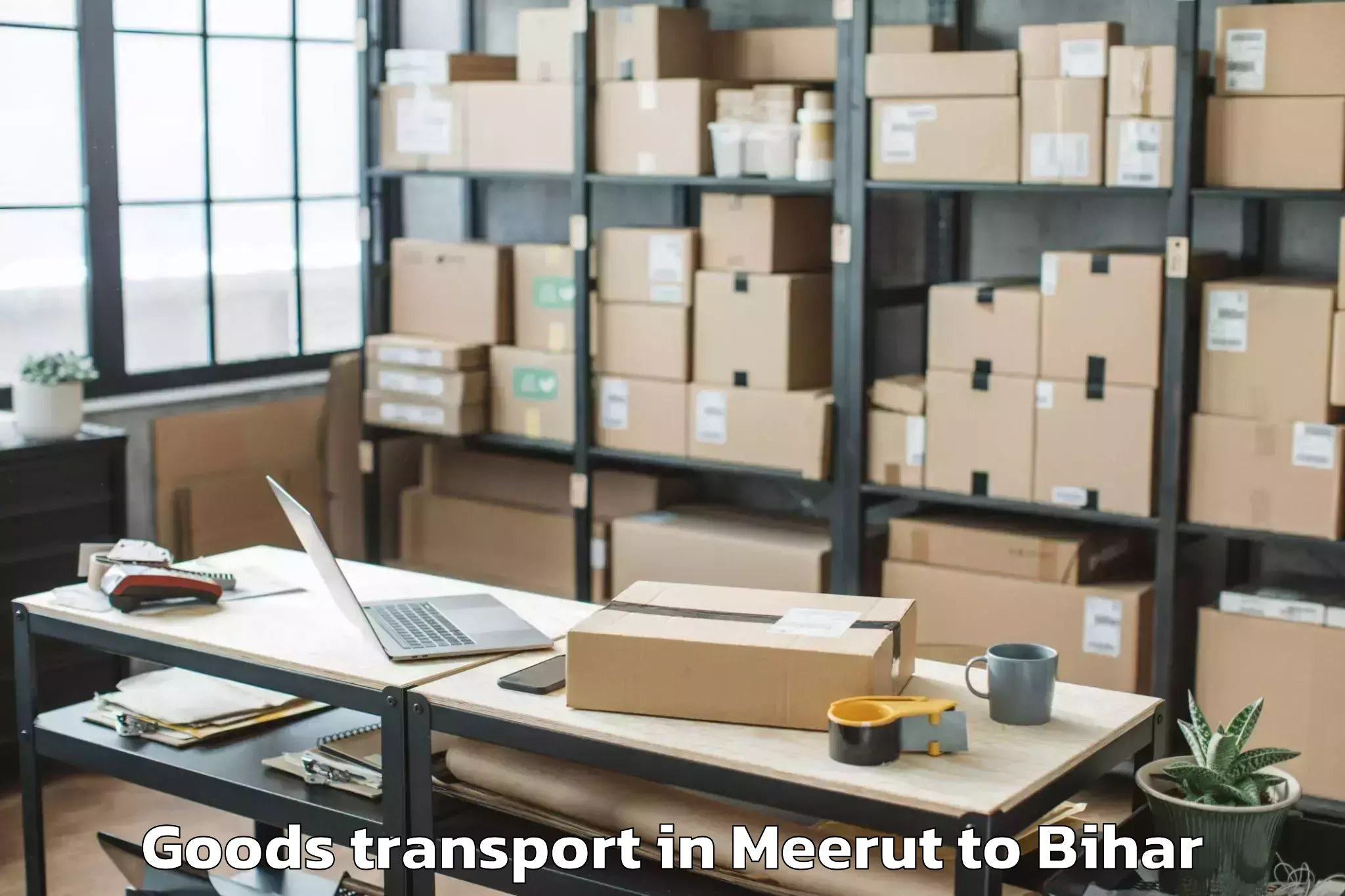 Hassle-Free Meerut to Bajpatti Goods Transport